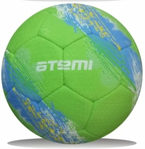 Фото Мяч футбольный Atemi Galaxy р.5 резина салатовый со склада магазина СпортСЕ