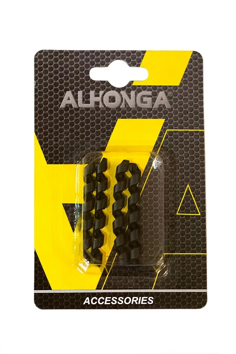 Фото Накладка защитная на оболочку троса Alhonga  (4шт) черн. HJ-PX008-BK со склада магазина СпортСЕ