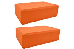 Блоки для йоги BE300-9 полумягкие 2 штуки оранжевый (E42942) 10022225