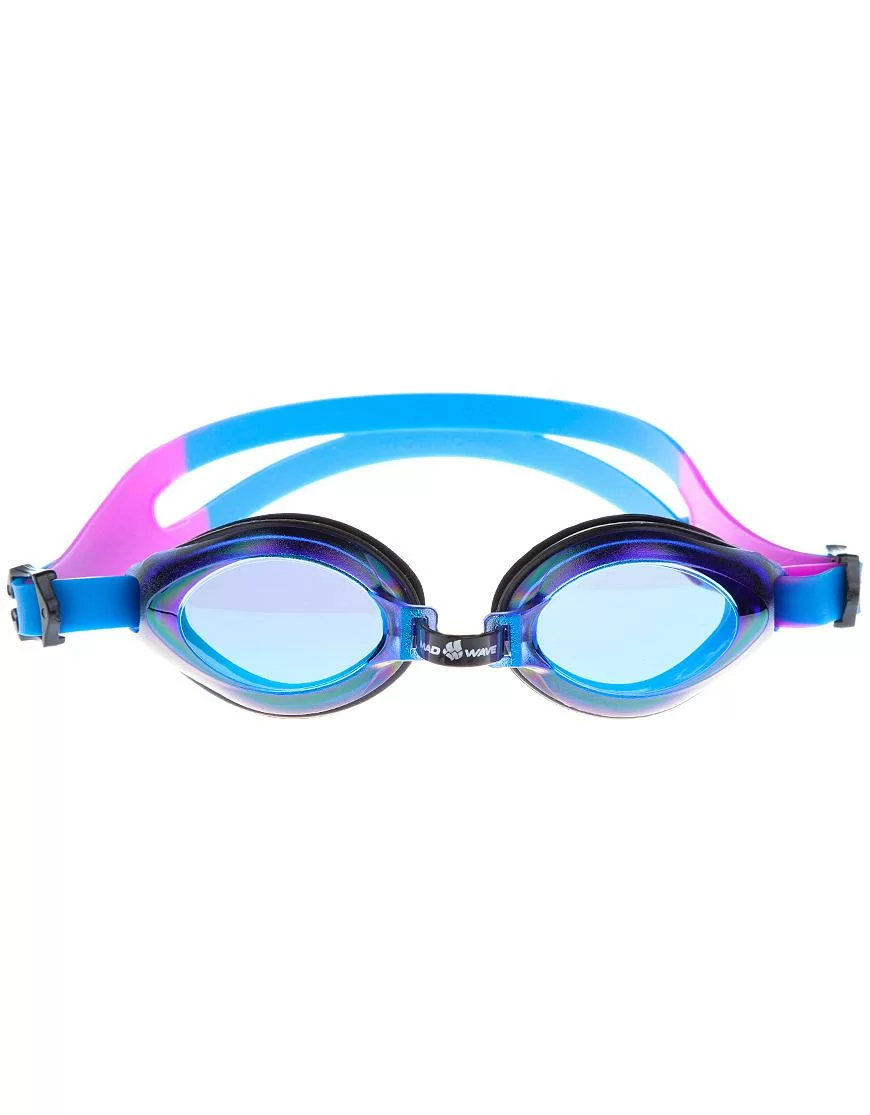 Фото Очки для плавания Mad Wave Aqua Rainbow Junior blue M0415 05 0 04W со склада магазина СпортСЕ