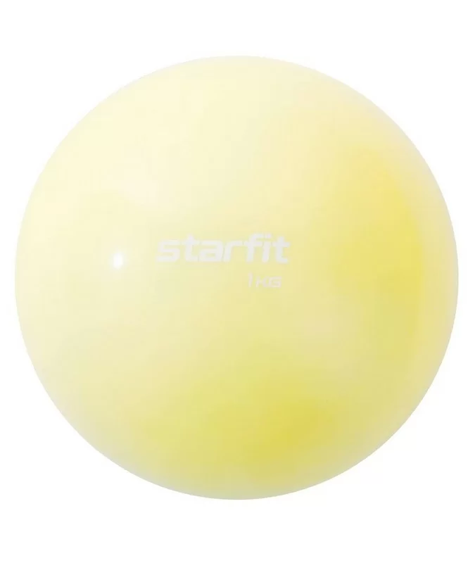 Фото Медбол 1 кг StarFit Core GB-703  желтый пастель УТ-00018928 со склада магазина СпортСЕ