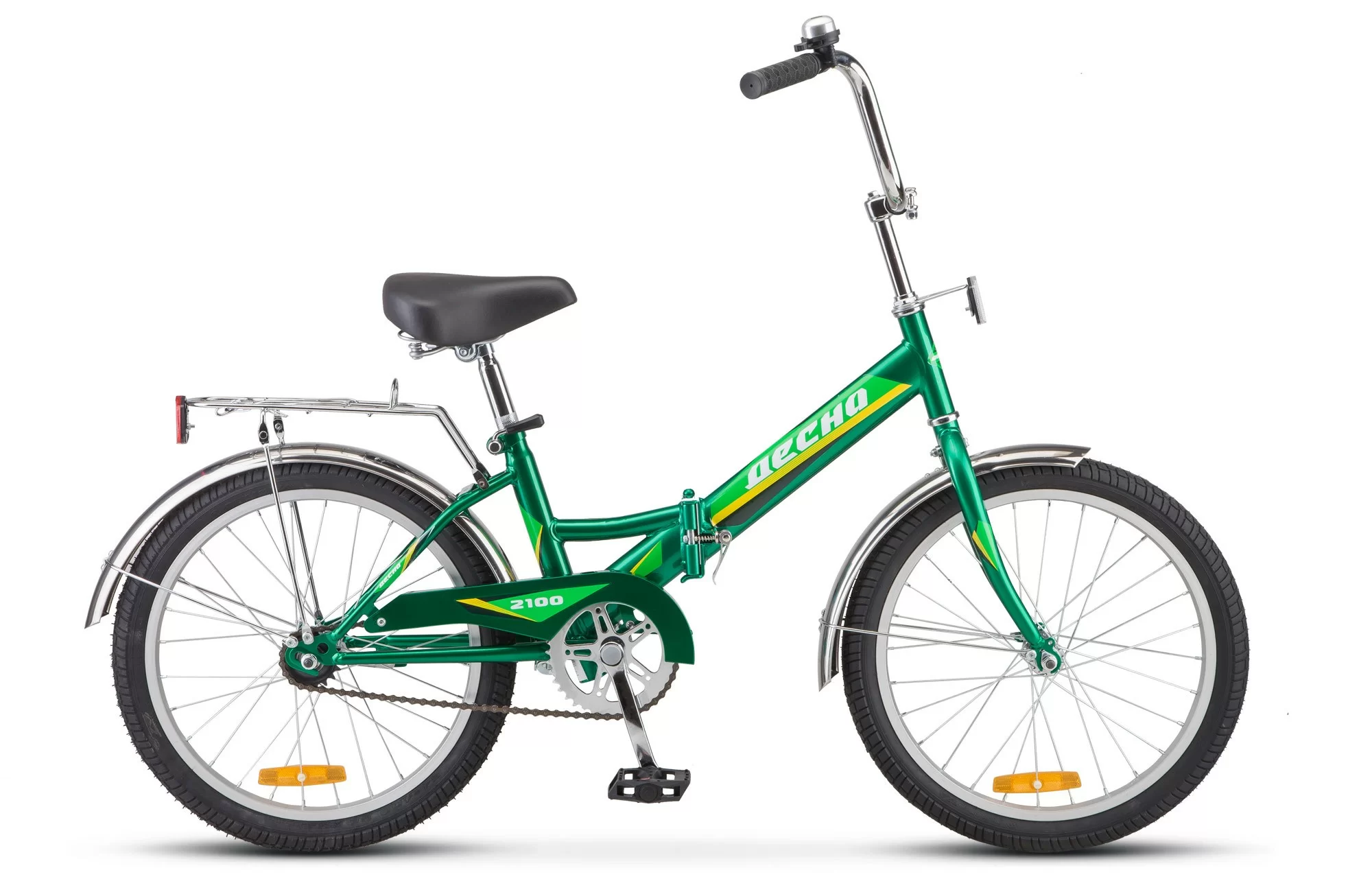 Фото Велосипед Десна-2100 20" зеленый Z011 со склада магазина СпортСЕ