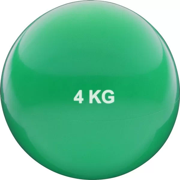 Фото Медбол 4 кг HKTB9011-4  d-17см ПВХ/песок зеленый HKTB9011-4 со склада магазина СпортСЕ
