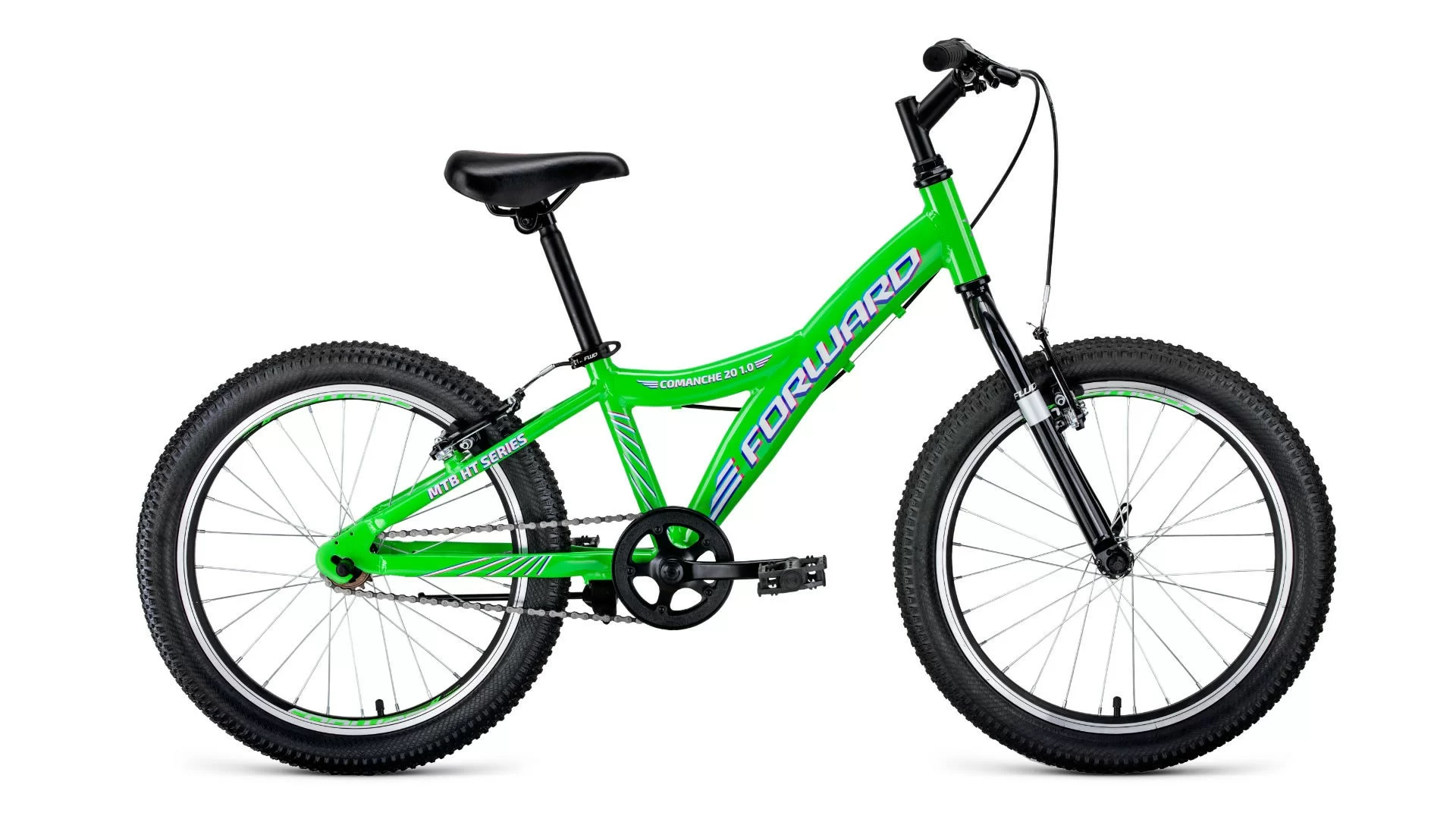Фото Велосипед Forward Comanche 20 1.0 (2020) светло-зеленый/белый RBKW01601003 со склада магазина СпортСЕ