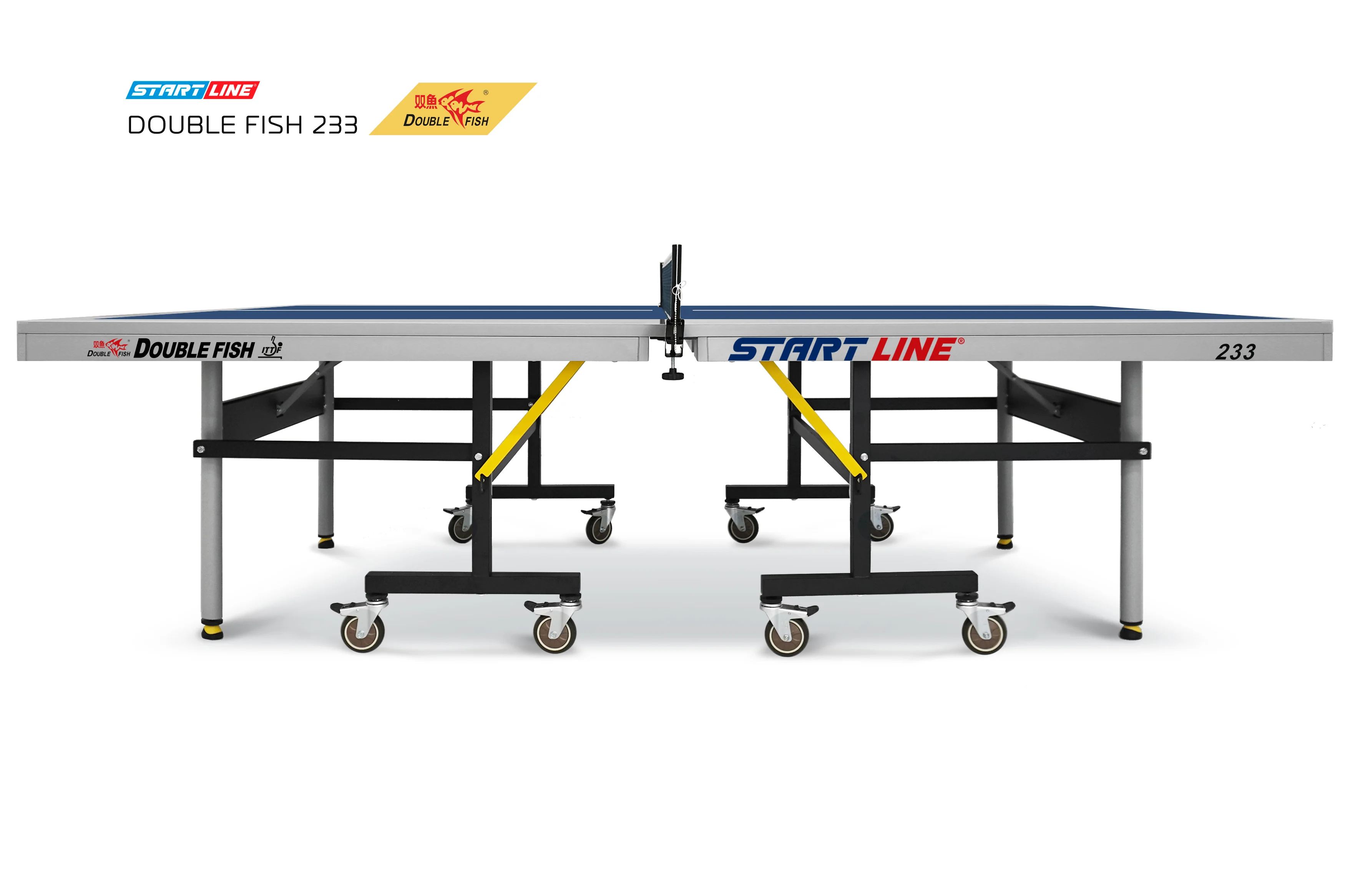  Стол теннисный Double Fish 233 синий по низким ценам в Томске и Северске