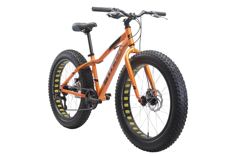 Фото Велосипед Stark Rocket Fat 24.1 D(2024)  оранжевый/чёрный со склада магазина СпортСЕ