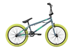 Велосипед Stark Madness BMX 2 (2025) темно-серый матовый/зеленый неон/зеленый