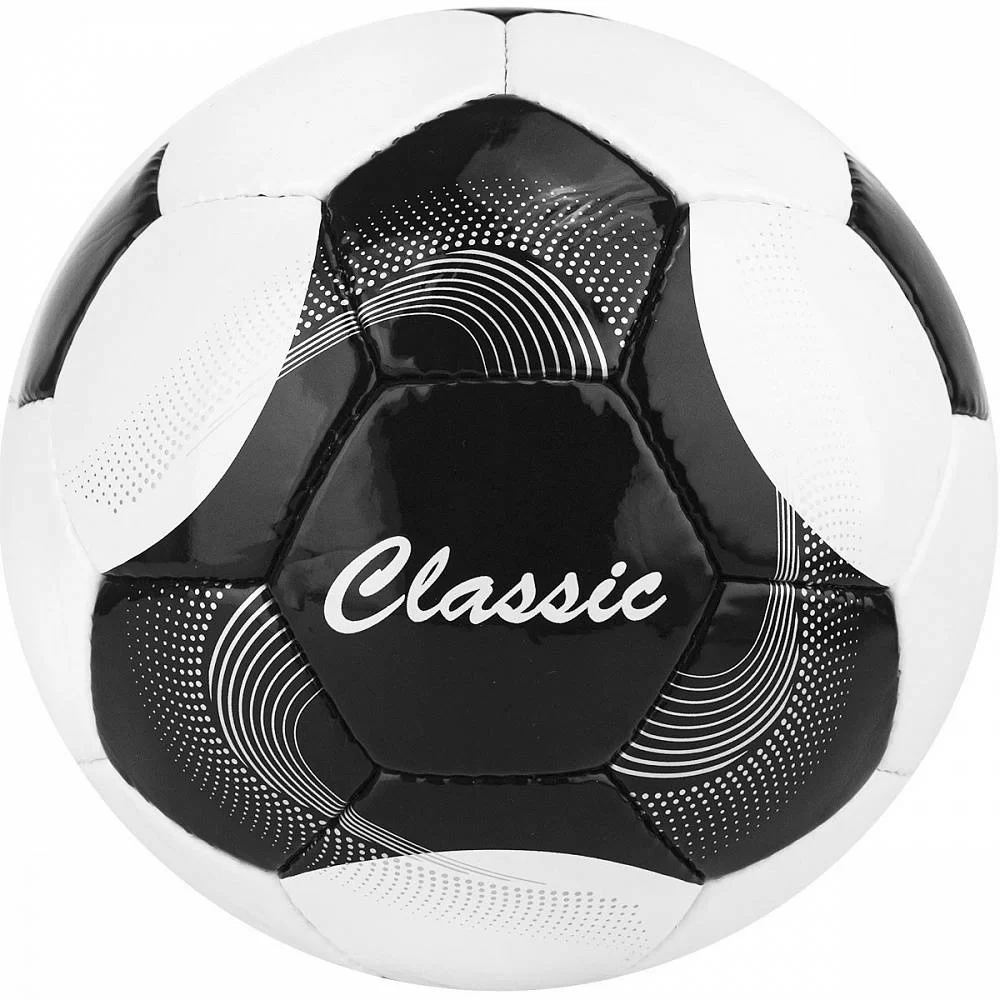 Фото Мяч футбольный Classic №5 32 панели PVC ручная сшивка бело-черный F120615 со склада магазина СпортСЕ