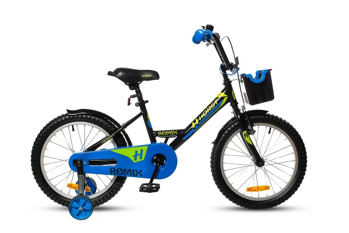Фото Велосипед детский HORST Remix 18 2020 Чёрный со склада магазина СпортСЕ