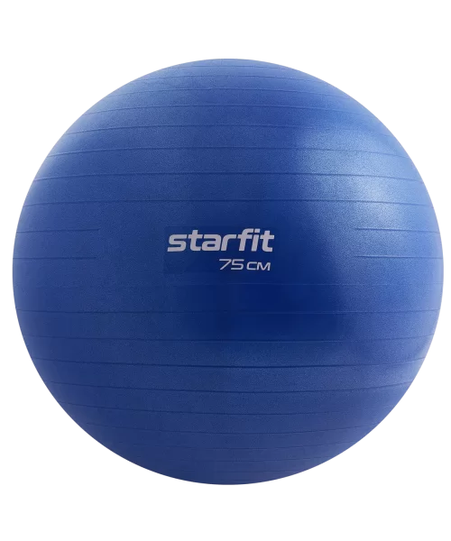 Фото Фитбол 75 см StarFit GB-108 1200 гр антивзрыв темно-синий УТ-00020232 со склада магазина СпортСЕ