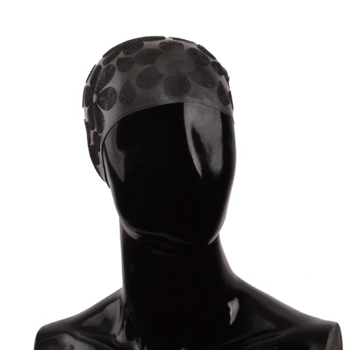  Шапочка для плавания Alpha Caprice CP1408 цветы black по низким ценам в Томске и Северске