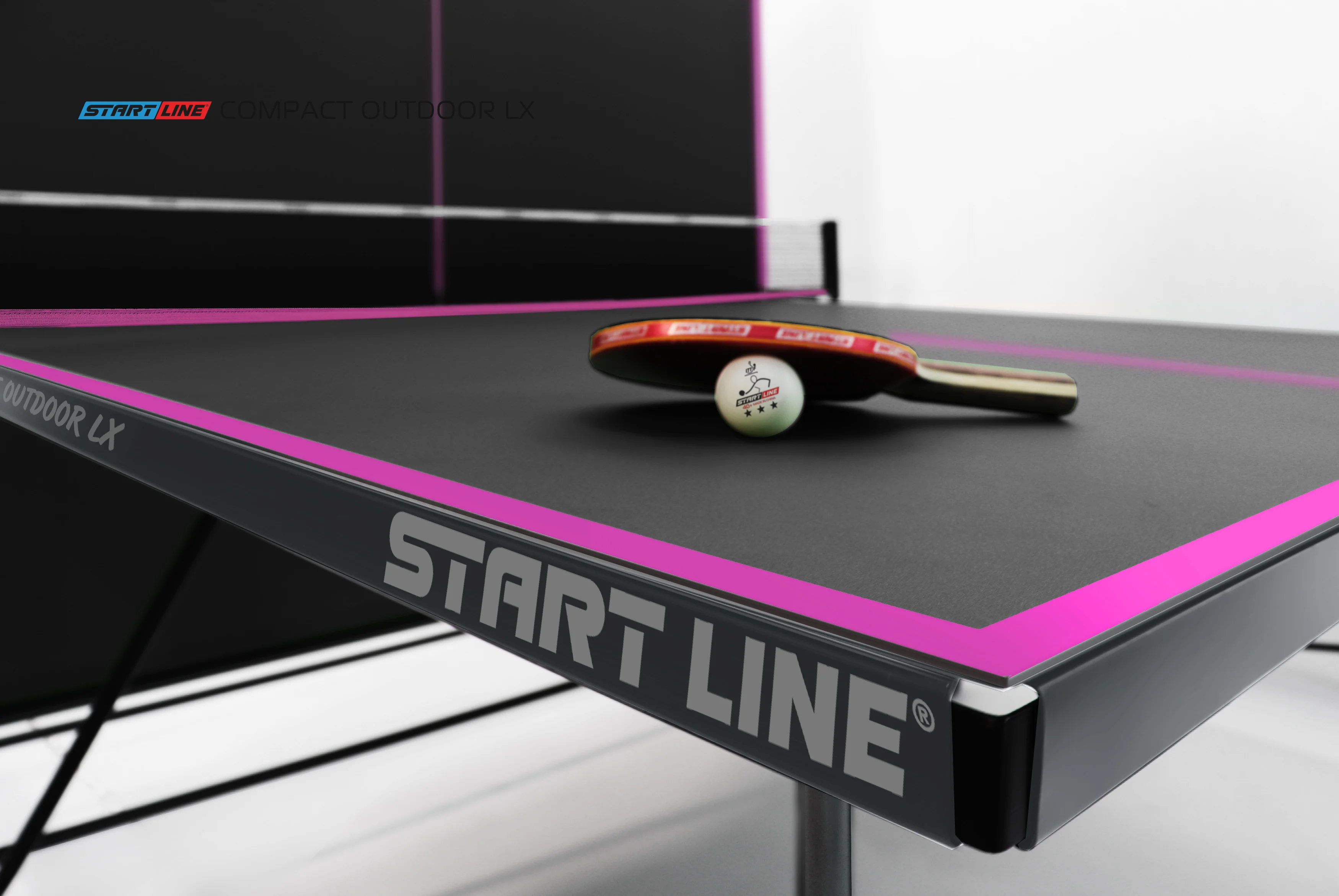  Стол теннисный Compact-2 LX Всепогодный Black по низким ценам в Томске и Северске