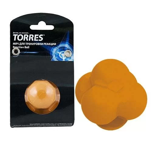 Фото Мяч для трен. реакции Torres Reaction ball диам. 8 см  резина оранжевый TL0008 со склада магазина СпортСЕ