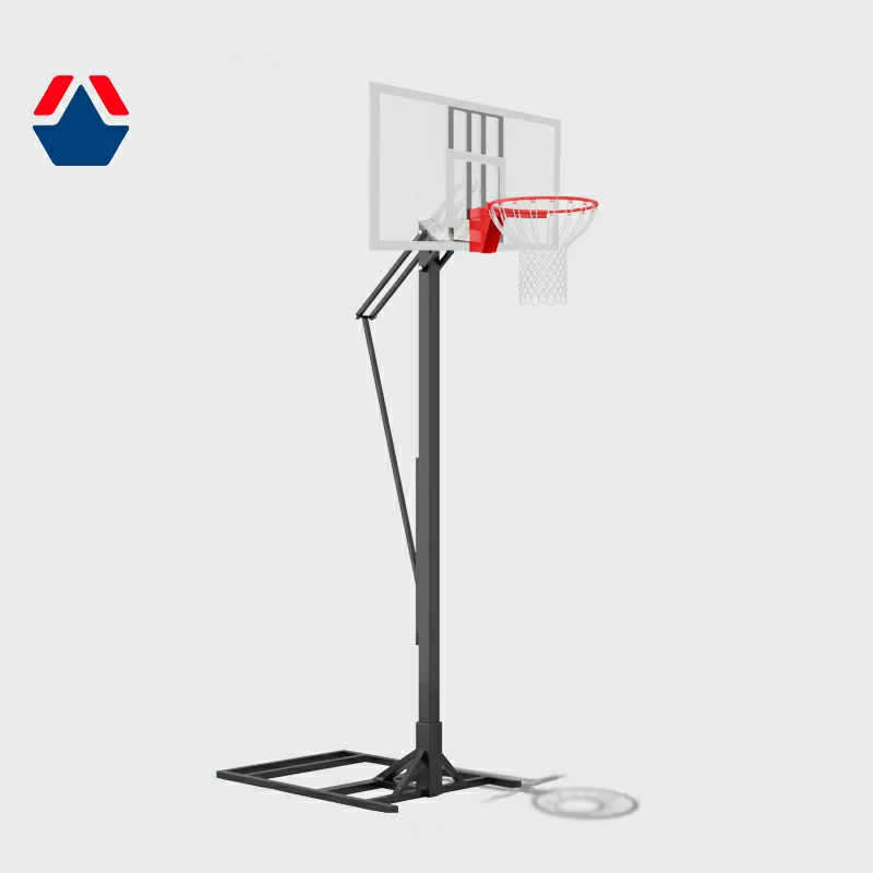 Фото Стойка баскетбольная (под противовес) с регулируемой высотой щита со склада магазина СпортСЕ