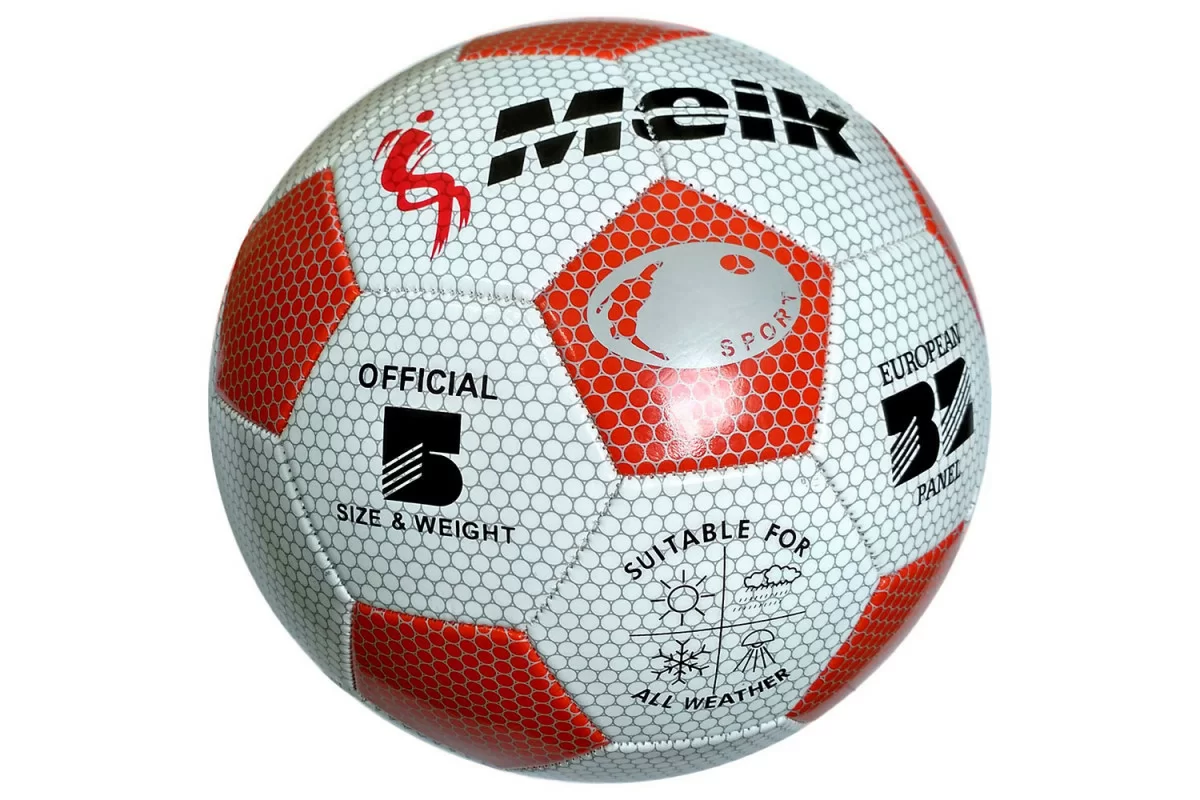 Фото Мяч футбольный Meik-3009 R18022-2-слоя PVC 1.6 300 гр 10014355 со склада магазина СпортСЕ
