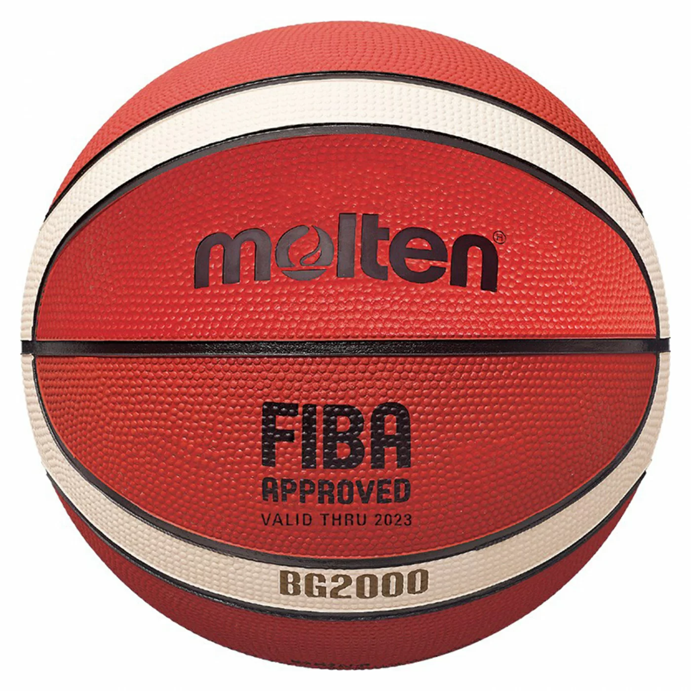 Фото Мяч баскетбольный Molten B7G2000 №7 FIBA Appr Level III ор-беж-черный со склада магазина СпортСЕ