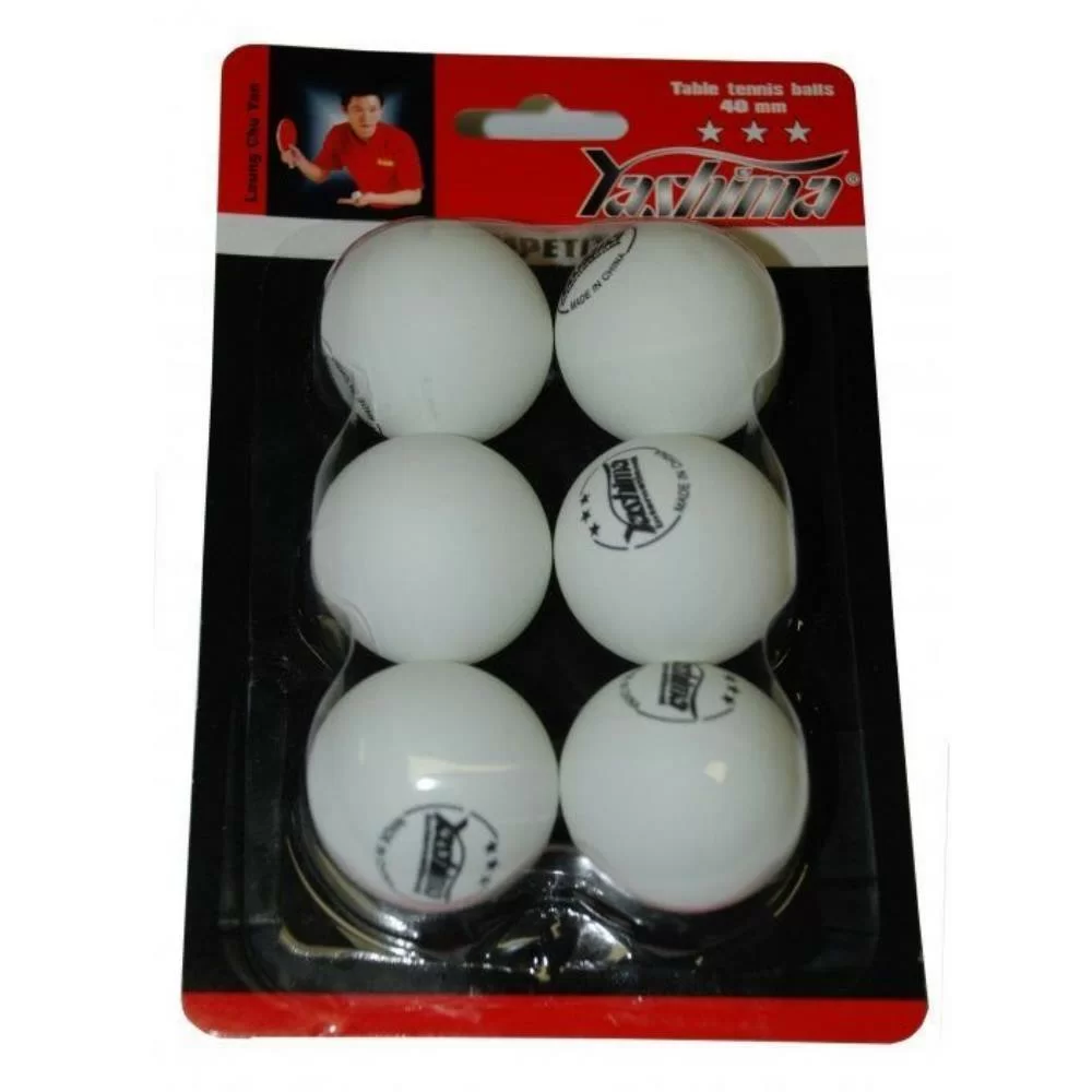 Фото Мяч для настольного тенниса Yashima 3* 40 мм 1шт. 31003Р со склада магазина СпортСЕ
