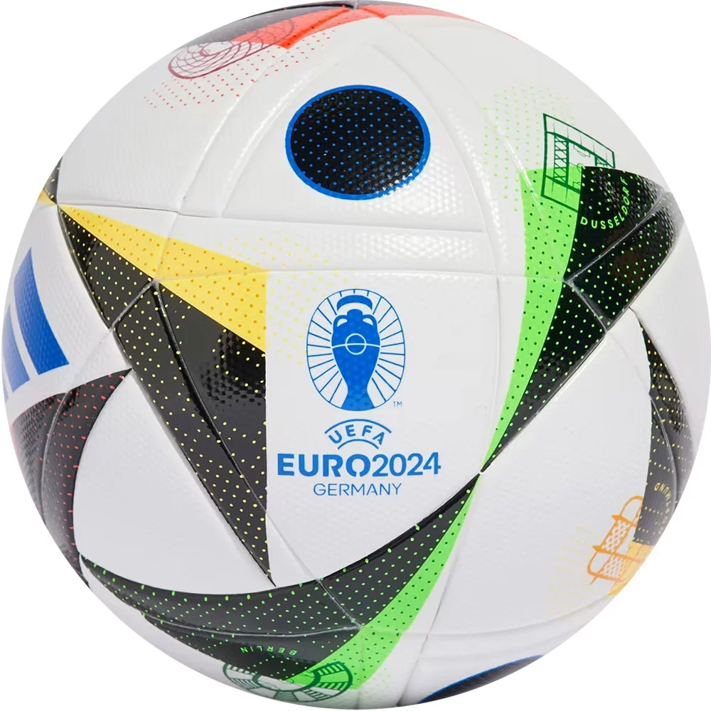 Фото Мяч футбольный  Adidas Euro`24 Fussballliebe LGE Box IN9369 р.5, FIFA Quality, 14пан,термосш,мульт. со склада магазина СпортСЕ