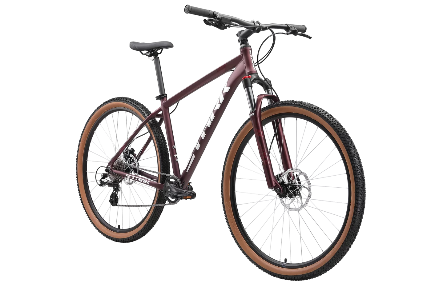Фото Велосипед Stark Hunter 29.3 HD (2024) темно-красный/белый со склада магазина СпортСЕ