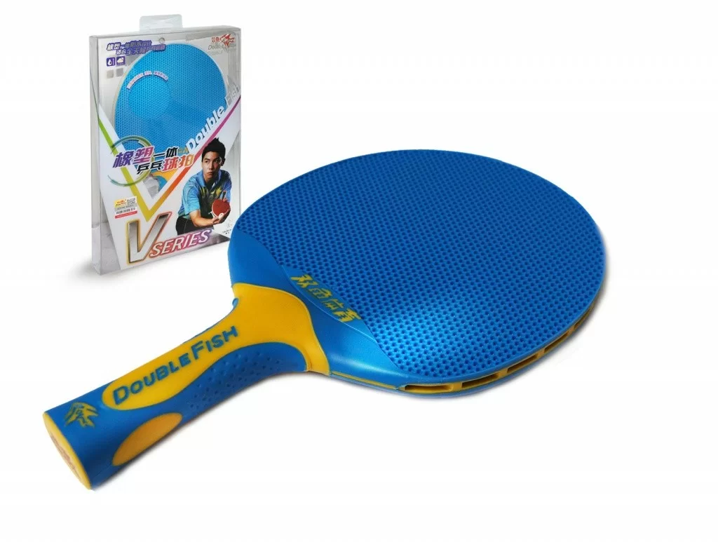 Фото Ракетка для настольного тенниса Double Fish series plastik blue V1 со склада магазина СпортСЕ