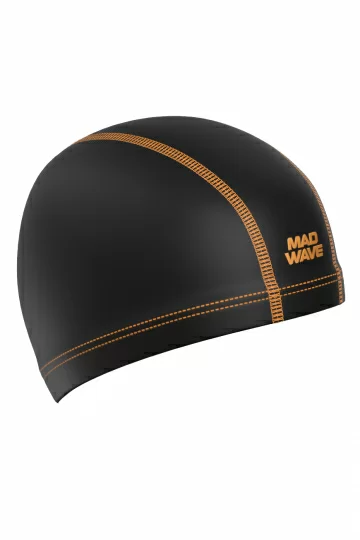 Фото Шапочка для плавания Mad Wave Ergofit Lycra black M0527 01 0 01W со склада магазина СпортСЕ