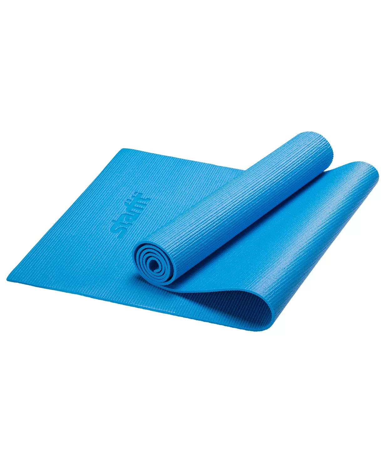 Фото Коврик для йоги StarFit FM-101 PVC 173x61x0,3 см синий УТ-00018896 со склада магазина СпортСЕ