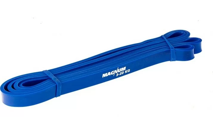 Фото Эспандер петля резиновая MRB100-15 208 * 1.5 * 0.45 см 3-20 кг Magnum синяя 10012405 со склада магазина СпортСЕ