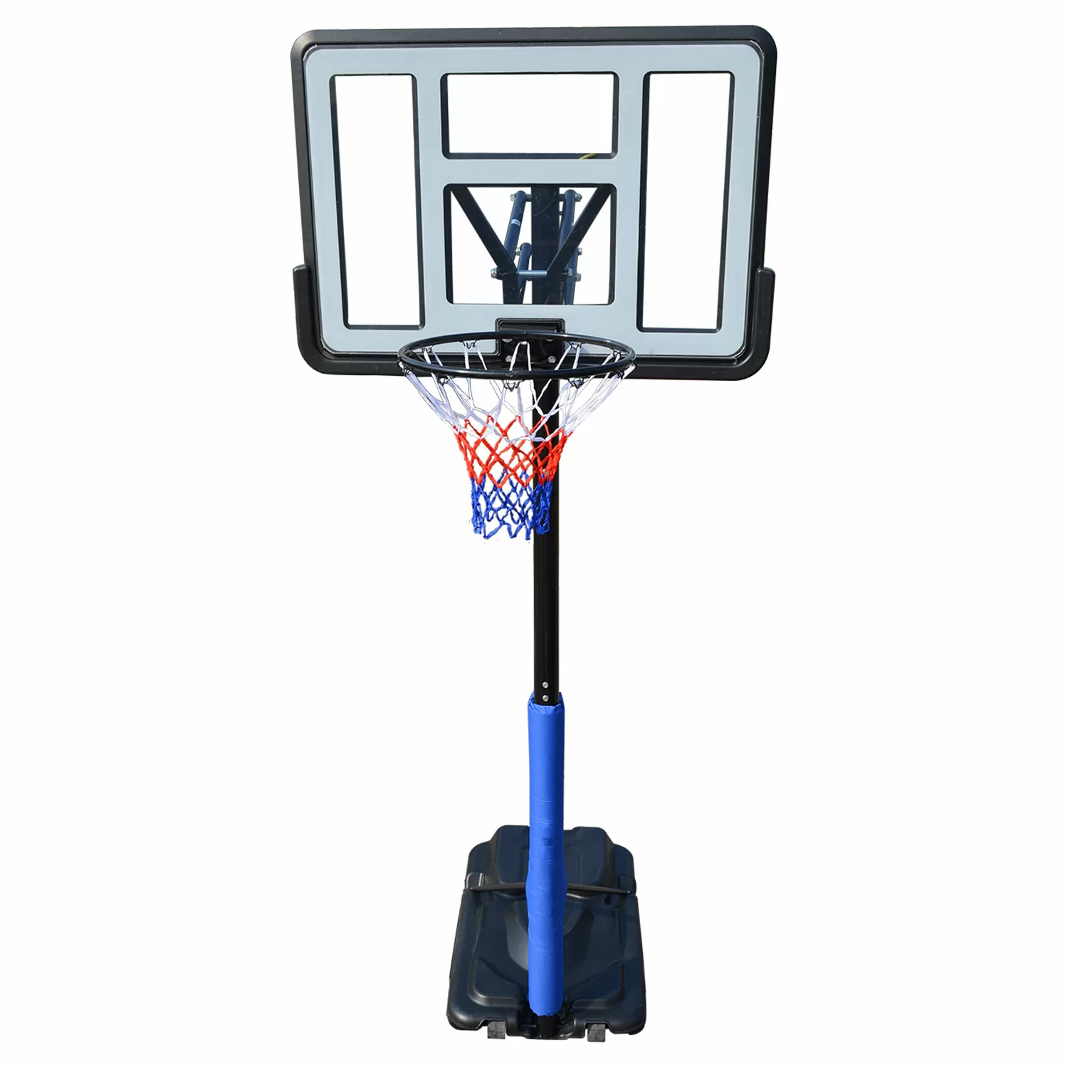 Фото Баскетбольная мобильная стойка DFC STAND44PVC1 110x75cm ПВХ винт.регулировка со склада магазина СпортСЕ