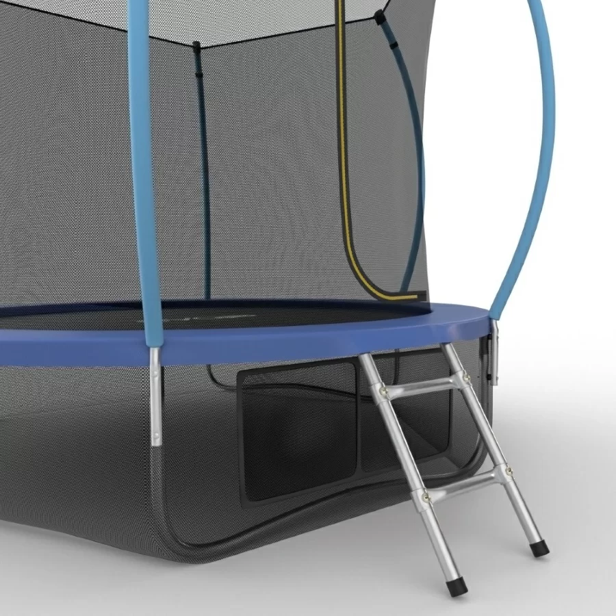 Фото EVO JUMP Internal 10ft (Blue) + Lower net. Батут с внутренней сеткой и лестницей, диаметр 10ft (синий) + нижняя сеть со склада магазина СпортСЕ