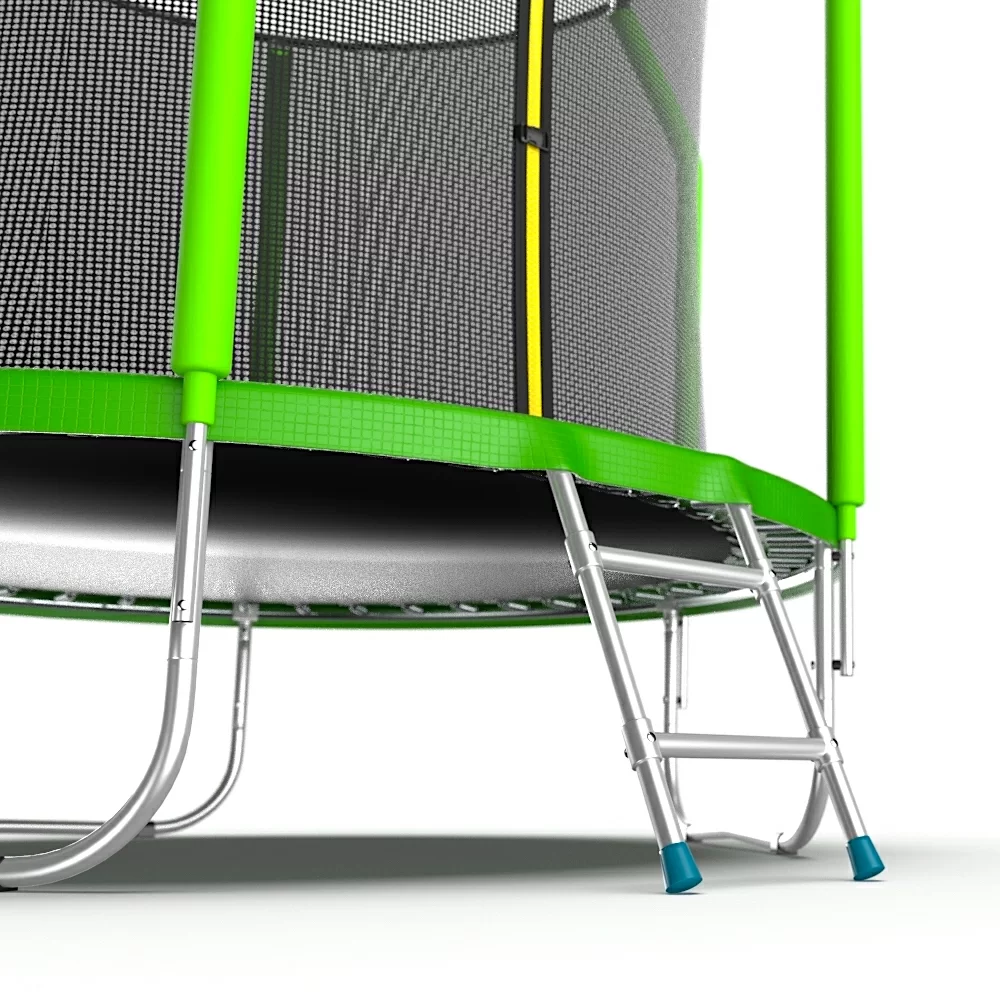 Фото EVO JUMP Cosmo 8ft (Green) Батут с внутренней сеткой и лестницей, диаметр 8ft (зеленый) со склада магазина СпортСЕ