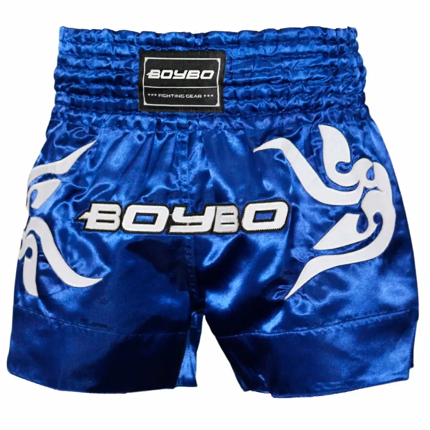 Фото Шорты для тайского бокса BoyBo синий BST882 со склада магазина СпортСЕ