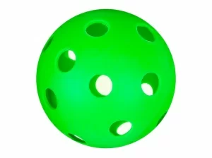 Фото Мяч для флорбола F7322 зеленый 01170 со склада магазина СпортСЕ