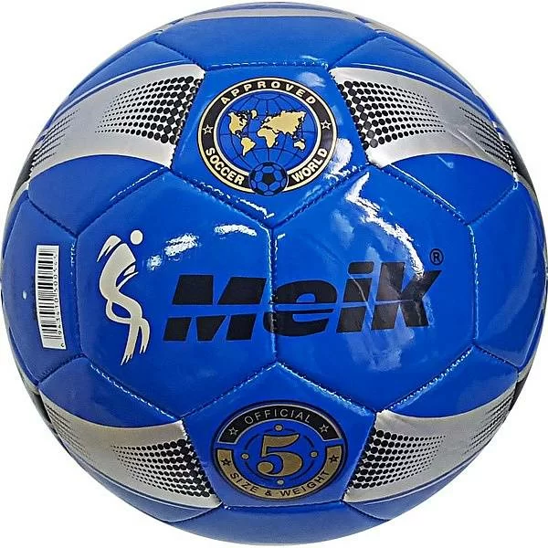 Фото Мяч футбольный C33392-4 Meik-054 TPU+PVC 3.2 410-450 гр. синий 10017128 со склада магазина СпортСЕ