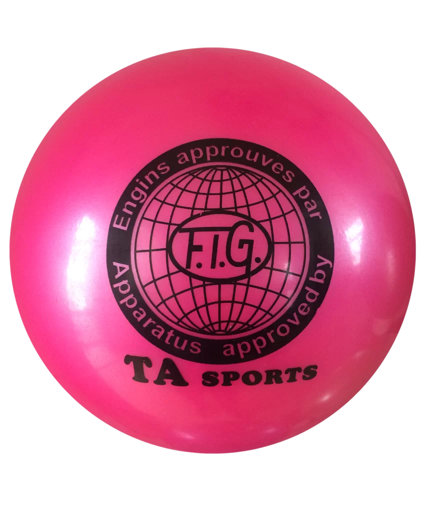 Фото Мяч для художественной гимнастики 15 см 400 г розовый I-1 со склада магазина СпортСЕ