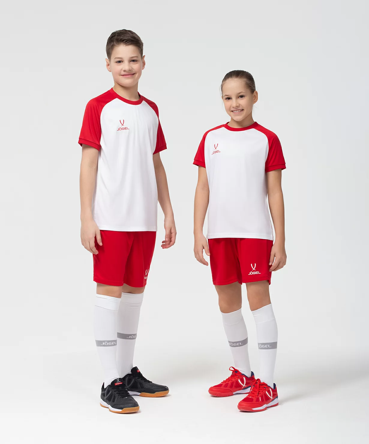 Фото Футболка игровая CAMP Reglan Jersey, белый/красный, детский со склада магазина СпортСЕ