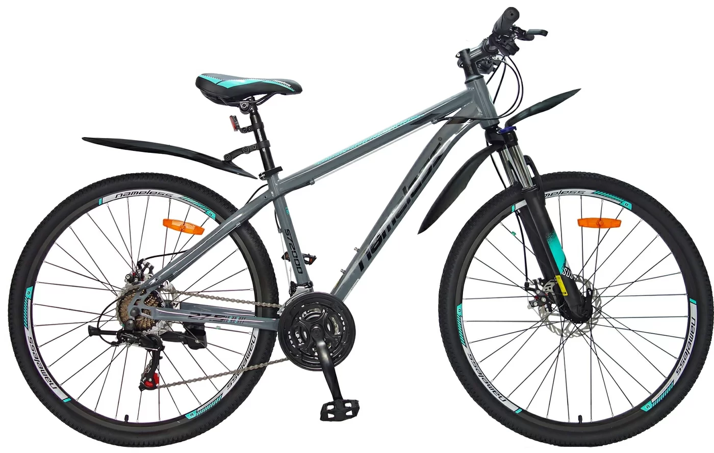 Фото Велосипед 27,5" Nameless S7200D, серый, 16" (2024) со склада магазина СпортСЕ