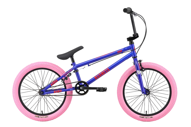 Фото Велосипед Stark Madness BMX 1(2025)  ярко-синий/красный/светлый розовый со склада магазина СпортСЕ