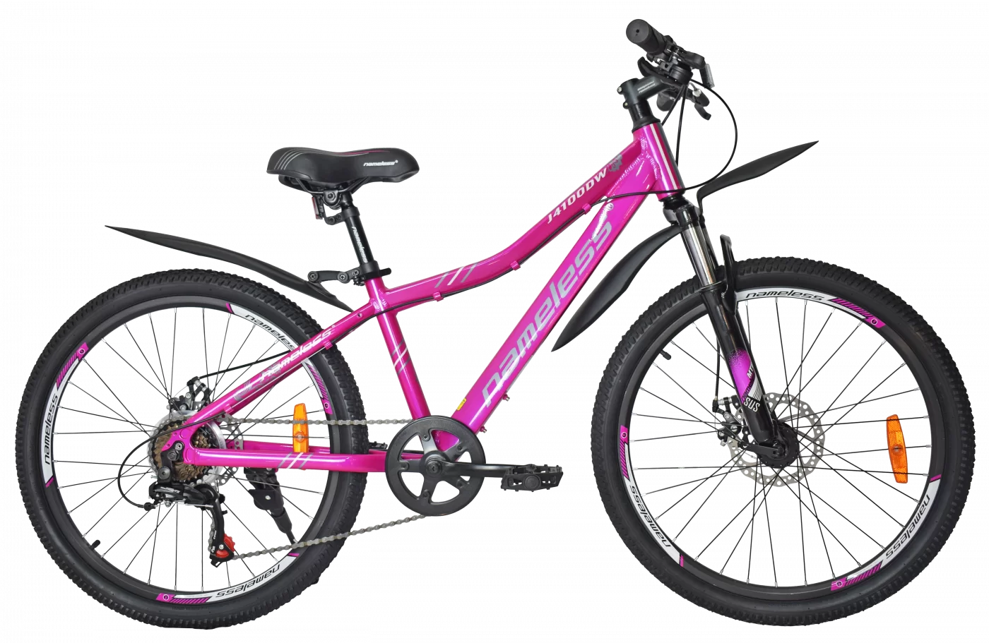 Фото Велосипед 24" Nameless J4100DW, фиолетовый/серый, 13" со склада магазина СпортСЕ