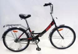 Велосипед Black Aqua Street Beat 141 24" 1s (РФ) черный-красный YF-703CTR