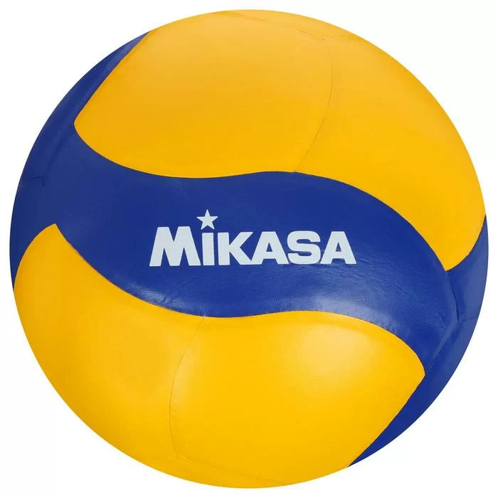 Фото Мяч волейбольный Mikasa V390W синт.кожа (ПУ) клееный желто-синий со склада магазина СпортСЕ