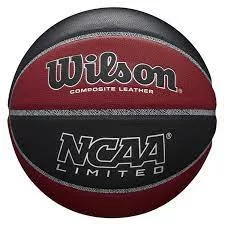 Фото Мяч баскетбольный Wilson NCAA Limited №7 композит бордово-черный WTB06589XB07 со склада магазина СпортСЕ