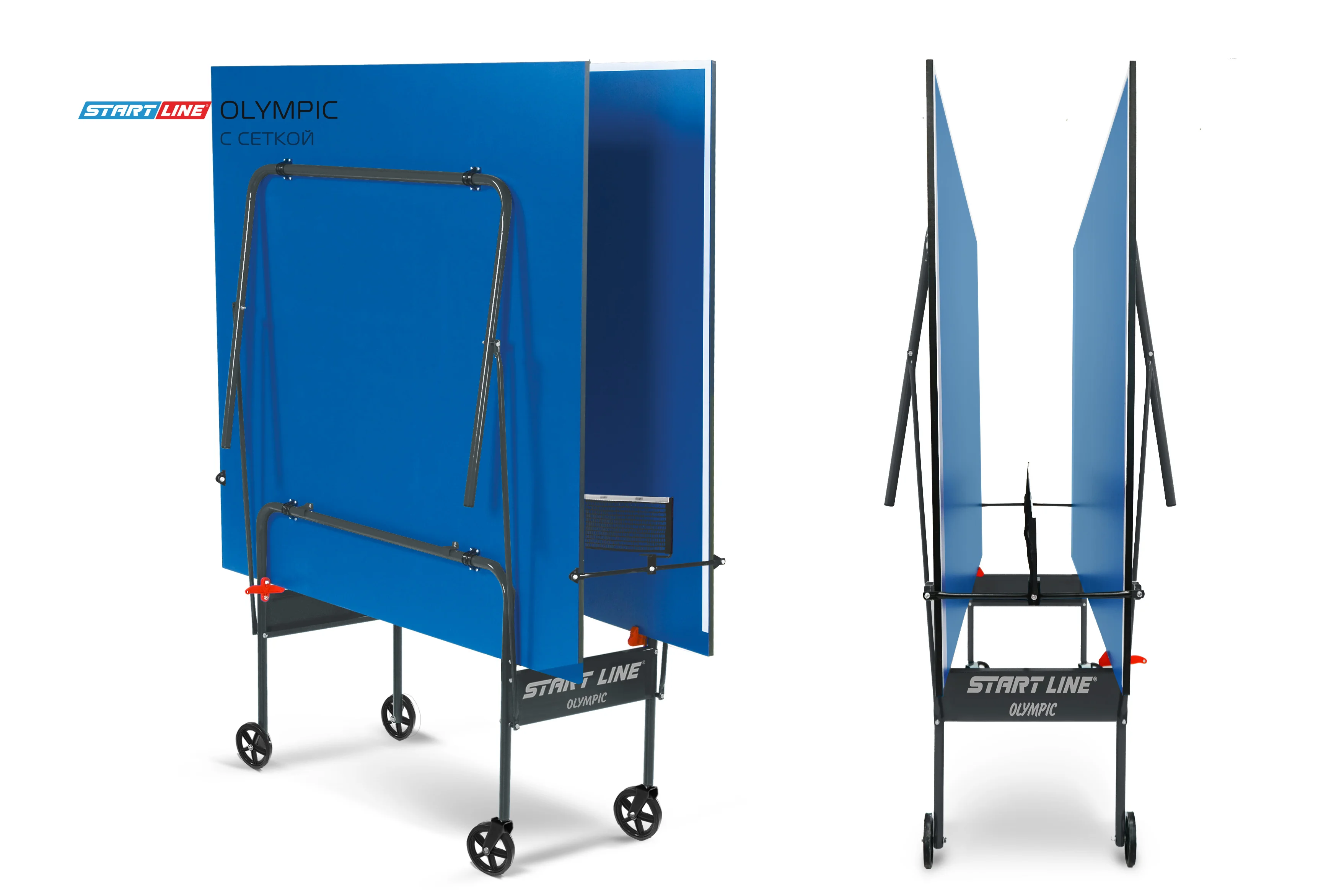  Стол теннисный Olympic с сеткой Синий по низким ценам в Томске и Северске