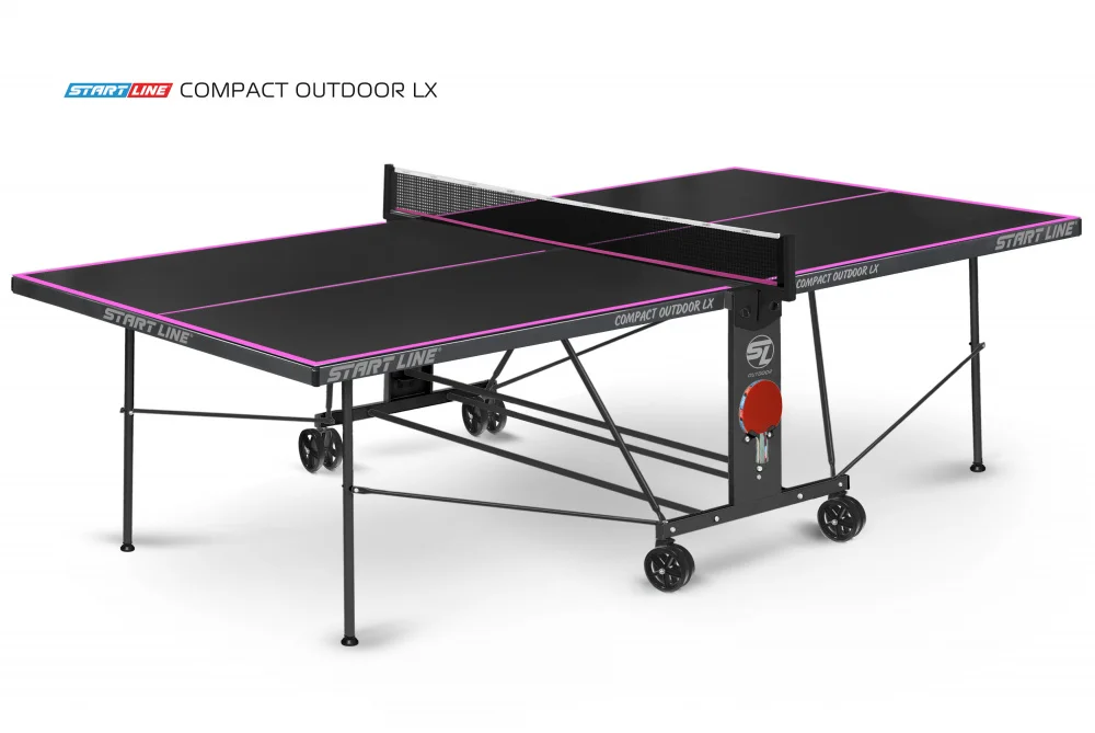  Стол теннисный Compact-2 LX Всепогодный Black по низким ценам в Томске и Северске