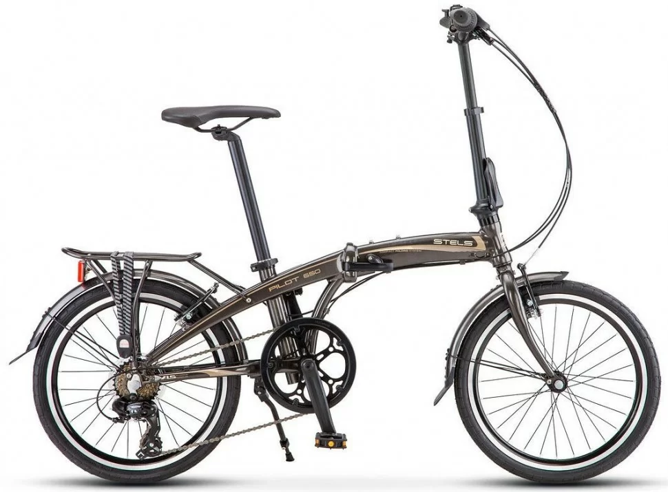 Фото Велосипед Stels Pilot-650 20" (2021) коричневый V010 со склада магазина СпортСЕ