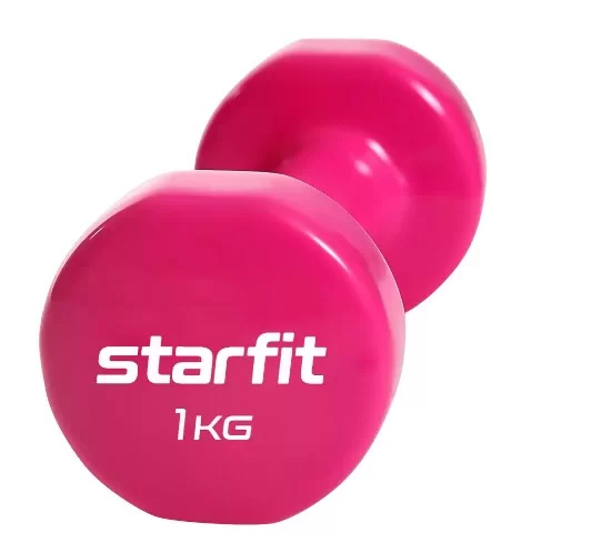 Фото Гантели виниловые 1 кг StarFit Core DB-101 розовый (пара) УТ-00020381 со склада магазина СпортСЕ