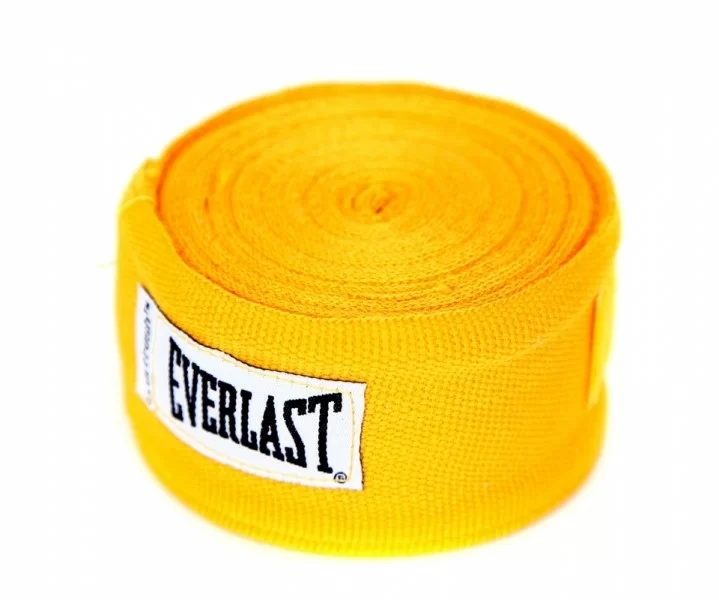 Фото Бинт боксерский 4.55 м Everlast желтый 4456GU со склада магазина СпортСЕ