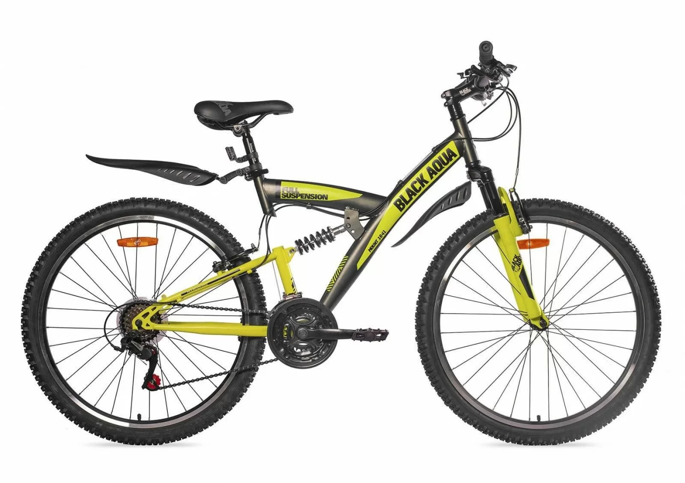 Фото Велосипед Black Aqua Mount 1641 V 26" хаки-лимонный GL-308V со склада магазина СпортСЕ