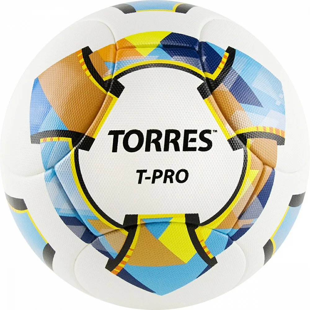 Фото Мяч футбольный Torres T-Pro №5 14 панел. PU-Microf бело-мульт F320995 со склада магазина СпортСЕ