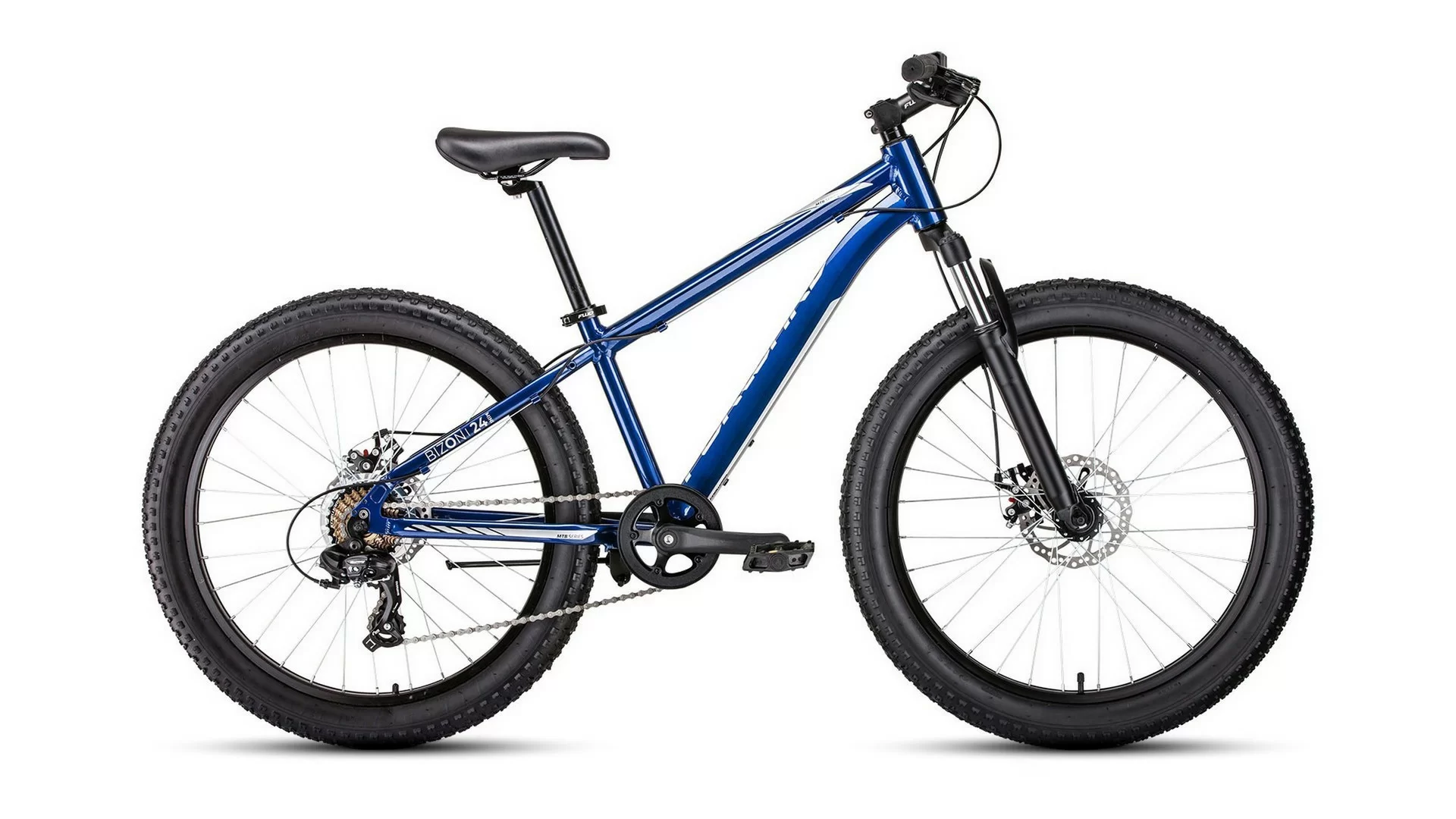 Фото Велосипед Forward Bizon Mini 24 (2020) синий RBKW0W647002 со склада магазина СпортСЕ