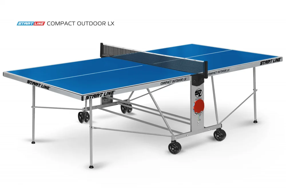  Стол теннисный Compact-2 LX  Всепогодный 6 Синий по низким ценам в Томске и Северске